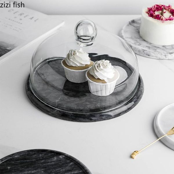 other bakeware creative marble cake stand fruit plates household round baking tool transparent glass cover el restaurant dessert trays
other bakeware creative marble cake stand fruit plates household round baking tool transparent glass cover el restaurant dessert trays