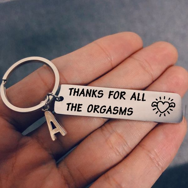 new stainless steel key rings i thanks for all the orgasms 26 letters initial keychain jewelry accessorie, Slivery;golden
new stainless steel key rings i thanks for all the orgasms 26 letters initial keychain jewelry accessorie, Slivery;golden