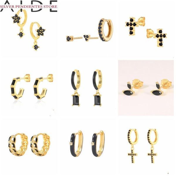 hoop & huggie aide 925 sterling silver enamel huggie earrings women flowers cross pendant hoops earrings black zircon jewelry pend, Golden;silver
hoop & huggie aide 925 sterling silver enamel huggie earrings women flowers cross pendant hoops earrings black zircon jewelry pend, Golden;silver