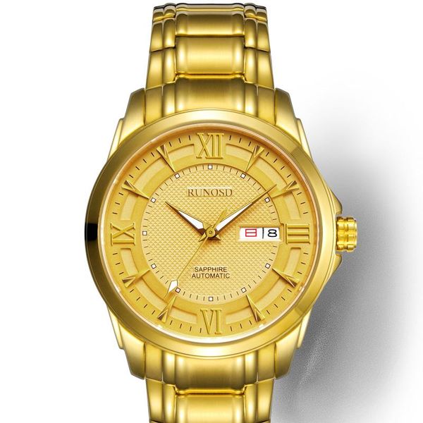 men's watch luxury gold ceremony day calendar miyota mechanical movement sapphire crystal stainless steel 8117g wristwatches, Slivery;brown
men's watch luxury gold ceremony day calendar miyota mechanical movement sapphire crystal stainless steel 8117g wristwatches, Slivery;brown