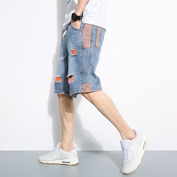 men's jeans loose male summer fit at knee hole ripped casual jeans streetwear load cowboy shorts shredded side plus size 5xl jwfk, Blue
men's jeans loose male summer fit at knee hole ripped casual jeans streetwear load cowboy shorts shredded side plus size 5xl jwfk, Blue