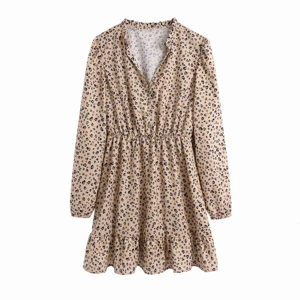 dresses 2021 women leopard printed short mini long sleeves chic lady fashion vintage casual woman es, Black;gray
dresses 2021 women leopard printed short mini long sleeves chic lady fashion vintage casual woman es, Black;gray