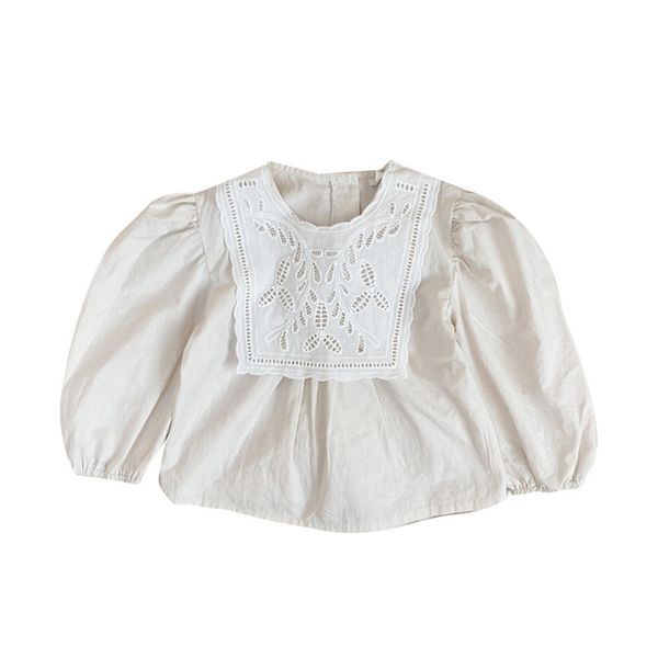 girls blouse white shirts cotton lace shirt spring long sleeve o-neck child kids baby toddler 1-6 year 210413, White;black
girls blouse white shirts cotton lace shirt spring long sleeve o-neck child kids baby toddler 1-6 year 210413, White;black