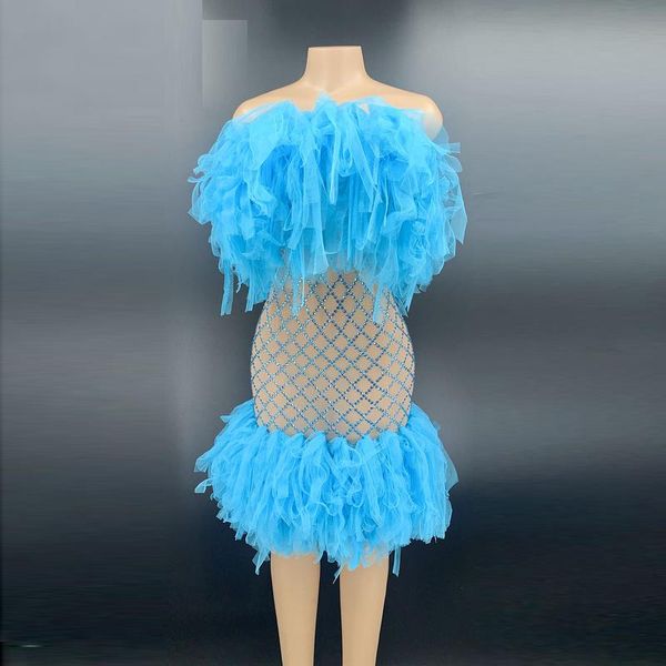 casual dresses fashion mesh lace strapless party bodycon dress women birthday prom evening rhinestones singer stage show wear, Black;gray
casual dresses fashion mesh lace strapless party bodycon dress women birthday prom evening rhinestones singer stage show wear, Black;gray