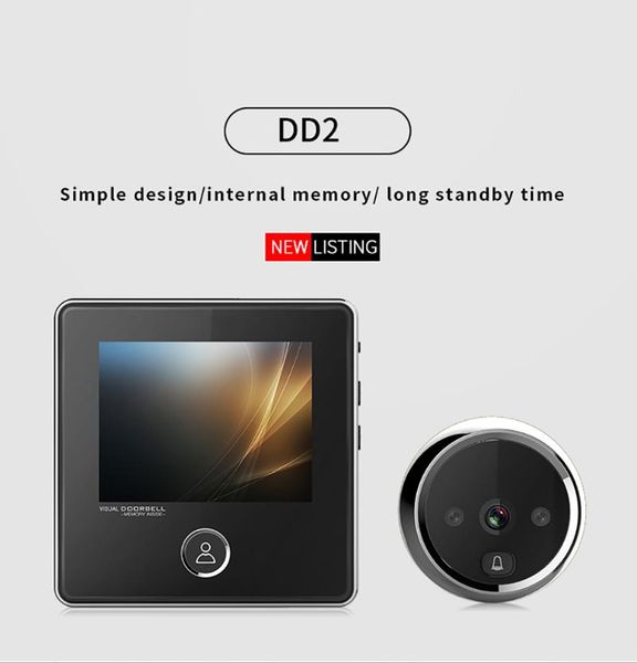 doorbells 2.8 inch smart lcd screen electronic doorbell infrared night door peephole camera peeping video viewer
doorbells 2.8 inch smart lcd screen electronic doorbell infrared night door peephole camera peeping video viewer