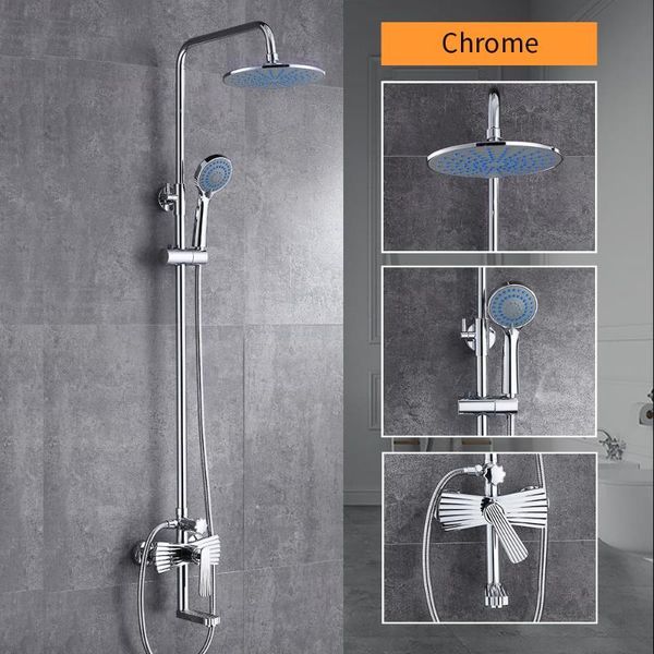 shower faucets brass chrome bathtub faucet round head single handle rain with slide bar wall water mixer tap 877890 bathroom sets 
shower faucets brass chrome bathtub faucet round head single handle rain with slide bar wall water mixer tap 877890 bathroom sets