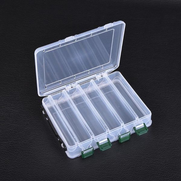 compartments transparent plastic fishing lure tackle box hook accessories storage case double sided high strength
compartments transparent plastic fishing lure tackle box hook accessories storage case double sided high strength