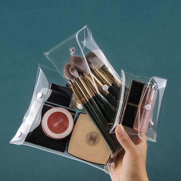 storage bags portable toiletry bag transparent cosmetic ins style waterproof travel snap-buttoncosmetic brush case tiny organizer
storage bags portable toiletry bag transparent cosmetic ins style waterproof travel snap-buttoncosmetic brush case tiny organizer
