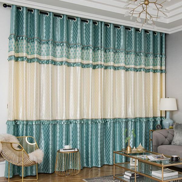 curtain & drapes 1pcs lace semi-shading double bedroom finished living room balcony floor net red stitching pastoral style f8327
curtain & drapes 1pcs lace semi-shading double bedroom finished living room balcony floor net red stitching pastoral style f8327