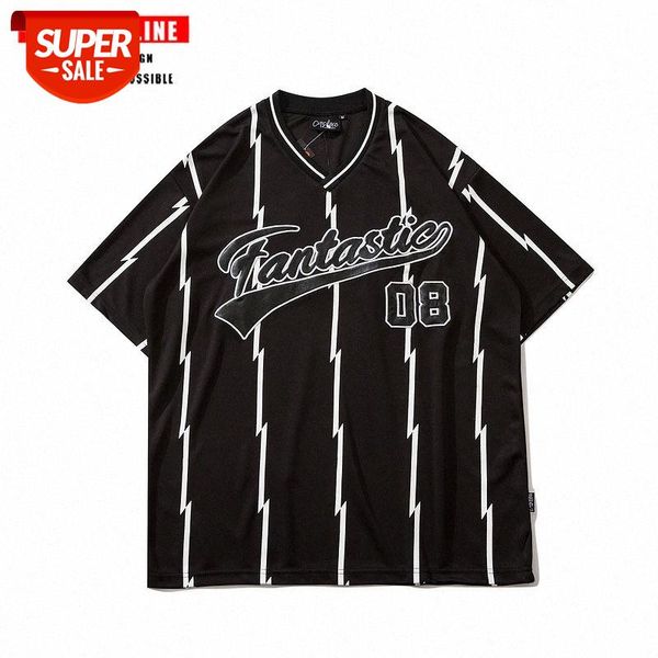 american retro striped letter embroidered short sleeve t-shirt male high street loose couple flow hip hop half tee #e87i, White;black
american retro striped letter embroidered short sleeve t-shirt male high street loose couple flow hip hop half tee #e87i, White;black