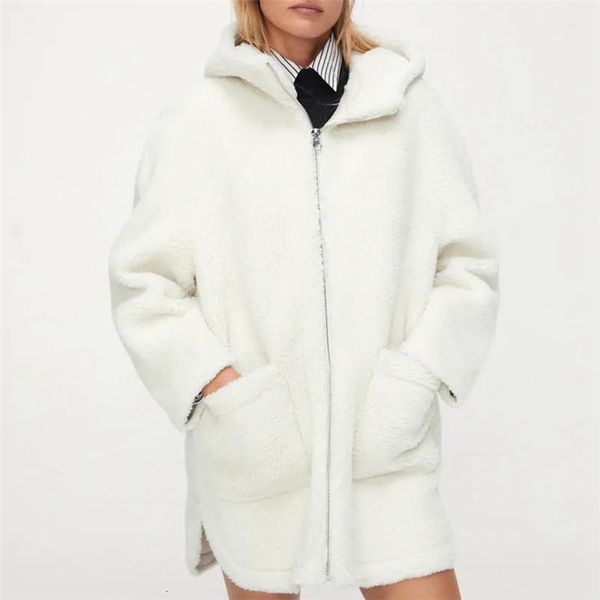 Women's Wool & Blends Streetwear Women Grain Cashmere Outercoat Fashion Ladies Pocket White Overcoat Elegant Female Causal Loose Long Coat 91OL, Black
Women's Wool & Blends Streetwear Women Grain Cashmere Outercoat Fashion Ladies Pocket White Overcoat Elegant Female Causal Loose Long Coat 91OL, Black