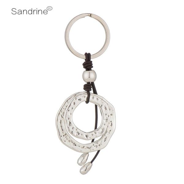 keychains sandrine creative design round with leather keychain keyring for key door bags fathers' teachers' day gift, Silver
keychains sandrine creative design round with leather keychain keyring for key door bags fathers' teachers' day gift, Silver