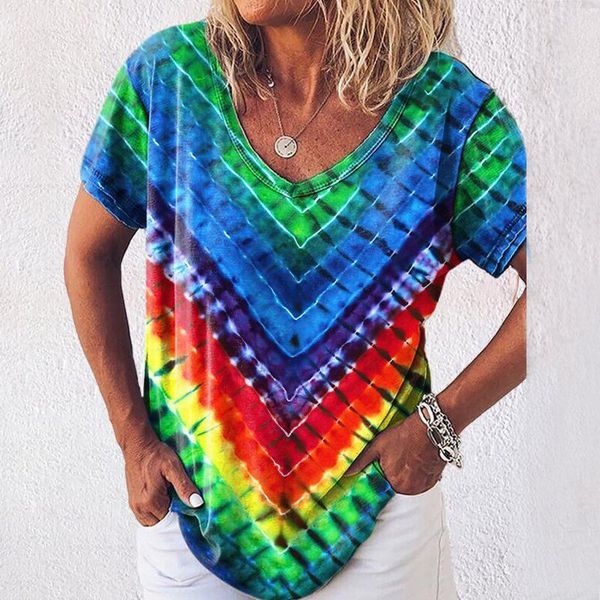 women's t-shirt harajuku tie-dye gradient print t shirt women casual short sleeve v neck loose tshirt summer female camisetas mujer #t, White
women's t-shirt harajuku tie-dye gradient print t shirt women casual short sleeve v neck loose tshirt summer female camisetas mujer #t, White