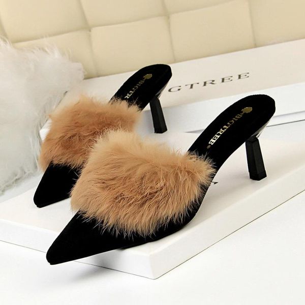 dress shoes fur mules high heels bigtree pointed toe ladies pumps women black party ayakkabi
dress shoes fur mules high heels bigtree pointed toe ladies pumps women black party ayakkabi