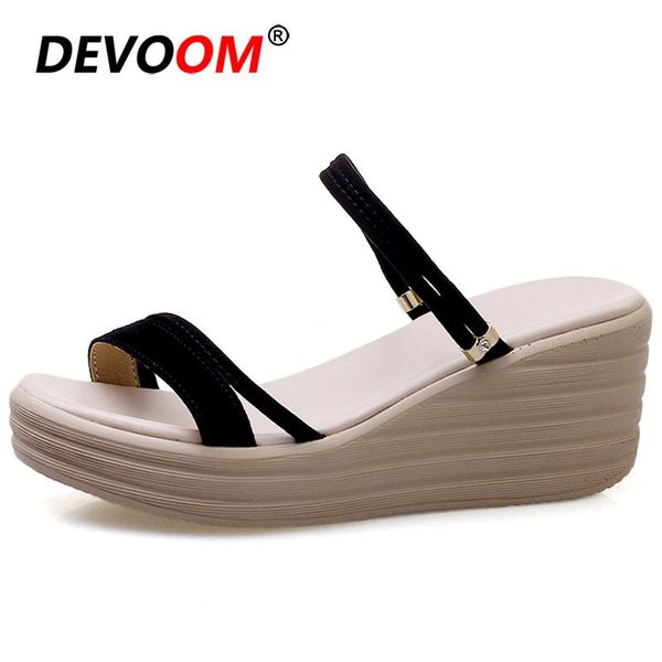 summer sandals women platform high heels woman 2021 casual wedges shoes for sandalias planas mujer slippers, Black
summer sandals women platform high heels woman 2021 casual wedges shoes for sandalias planas mujer slippers, Black