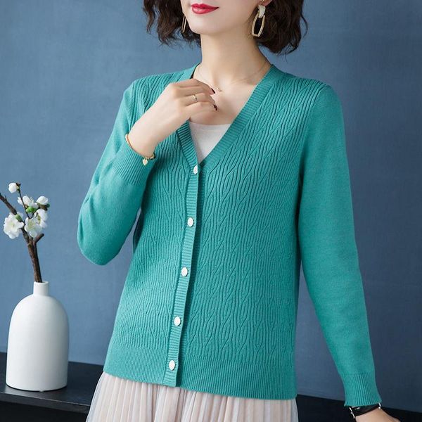 women's knits & tees women 2021 spring autumn short sweater female v-neck knitted cardigan fashion single breasted ladies c181, White
women's knits & tees women 2021 spring autumn short sweater female v-neck knitted cardigan fashion single breasted ladies c181, White