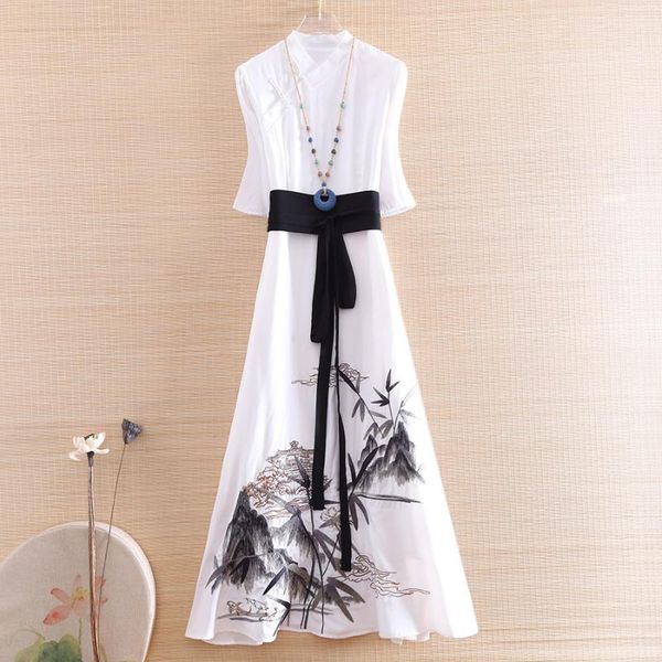 high-end summer women slim floral cheongsam ink painting dress retro elegant embroidery a-line lady party qipao s-xxxl ethnic clothing, Red
high-end summer women slim floral cheongsam ink painting dress retro elegant embroidery a-line lady party qipao s-xxxl ethnic clothing, Red