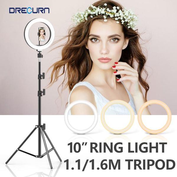 10inch ring light with stand tripod phone holder clip led selfie 26cm lamp for makeup video live studio flash heads
10inch ring light with stand tripod phone holder clip led selfie 26cm lamp for makeup video live studio flash heads