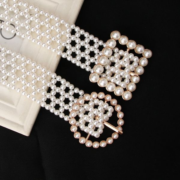 2022 women beaded belt designer belts crystal pearl elastic belt width 3.5cm fashion casual luxury chain belts for female, Black;brown
2022 women beaded belt designer belts crystal pearl elastic belt width 3.5cm fashion casual luxury chain belts for female, Black;brown