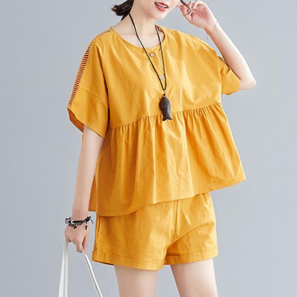 women set summer 2 piece solid short sleeve shirt blouse pants 2pcs t523 women's two, White
women set summer 2 piece solid short sleeve shirt blouse pants 2pcs t523 women's two, White