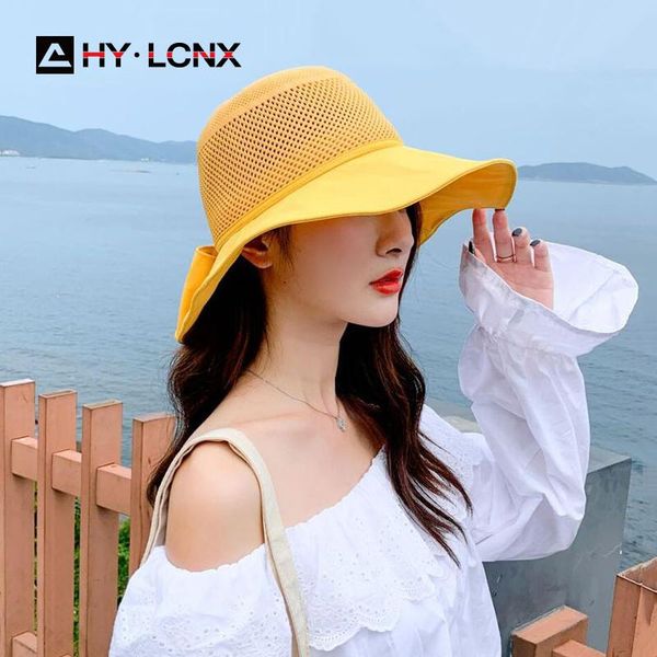 summer fashion dome breathable net solid color sun bucket hat women big brim bowknot decorated fisherman wide hats, Blue;gray
summer fashion dome breathable net solid color sun bucket hat women big brim bowknot decorated fisherman wide hats, Blue;gray