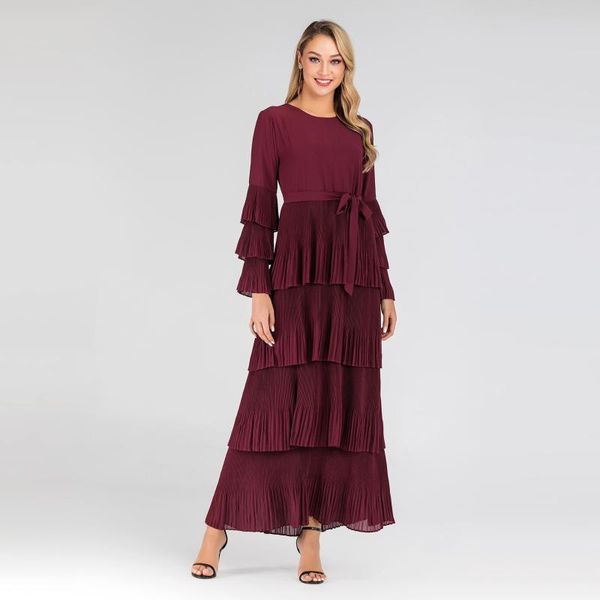 ethnic clothing muslim dress fashion middle east eid dubai abaya turkey round-neck long sleeve cake belt arabia robe donsignet, Red
ethnic clothing muslim dress fashion middle east eid dubai abaya turkey round-neck long sleeve cake belt arabia robe donsignet, Red