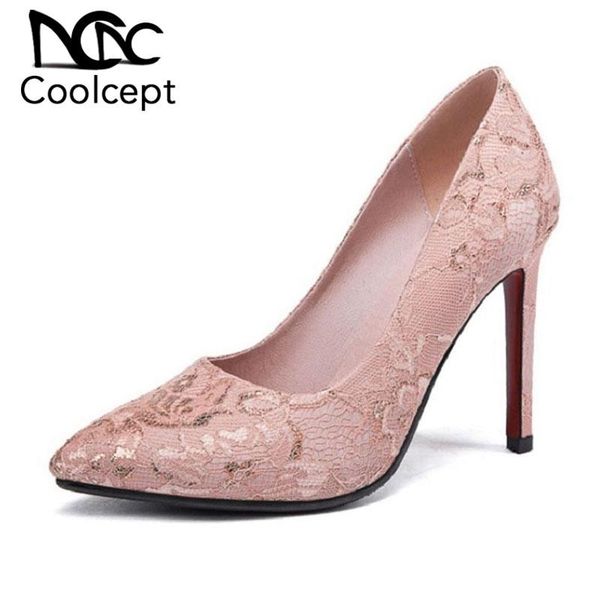 dress shoes coolcept women pumps fashion embroidery high heel for spring pointed toe dance party wedding stiletto size 33-43, Black
dress shoes coolcept women pumps fashion embroidery high heel for spring pointed toe dance party wedding stiletto size 33-43, Black