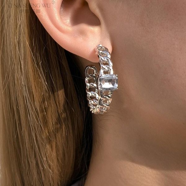 hoop & huggie hip hop punk women earring girls bijoux geometric circle round rhinestonefashion chain jewelry accessories, Golden;silver
hoop & huggie hip hop punk women earring girls bijoux geometric circle round rhinestonefashion chain jewelry accessories, Golden;silver