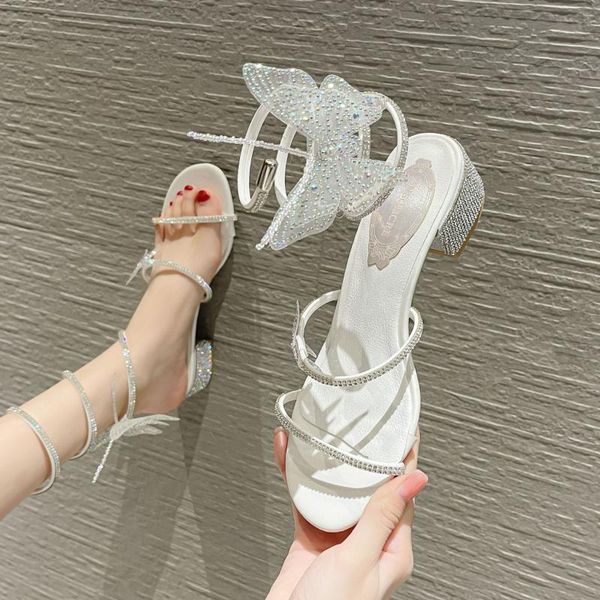 sandals sandal women 2021 style. coarsely heeled shiny rhinestone butterfly twine fairy chic roman, Black
sandals sandal women 2021 style. coarsely heeled shiny rhinestone butterfly twine fairy chic roman, Black