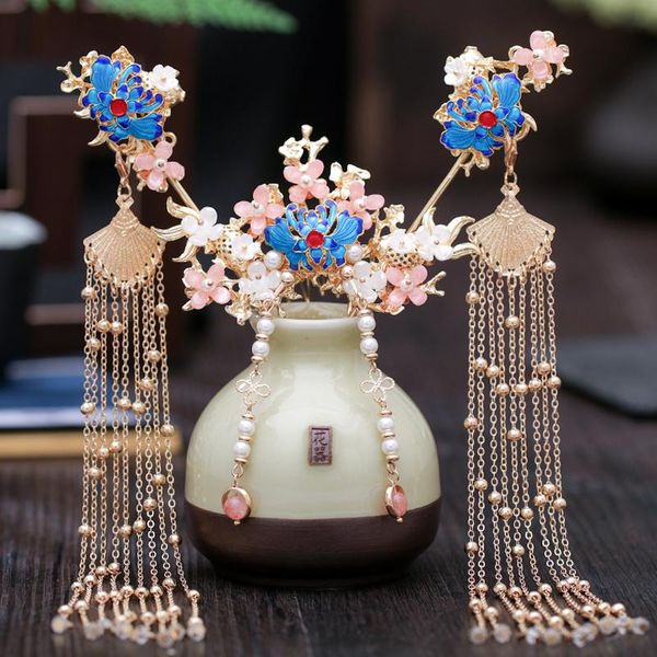 party masks hanfu headdress classic kanzashi hairpin full set fairy step shake tassel hair stick women's ancient crown accessories
party masks hanfu headdress classic kanzashi hairpin full set fairy step shake tassel hair stick women's ancient crown accessories
