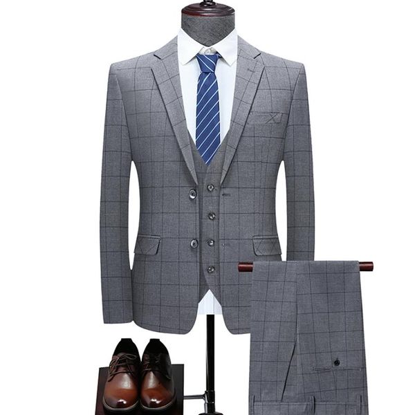 men's suits & blazers ( blazer + vest pants )fashion mens plaid casual business suit high-end social formal 3pcs set groom wedd, White;black
men's suits & blazers ( blazer + vest pants )fashion mens plaid casual business suit high-end social formal 3pcs set groom wedd, White;black