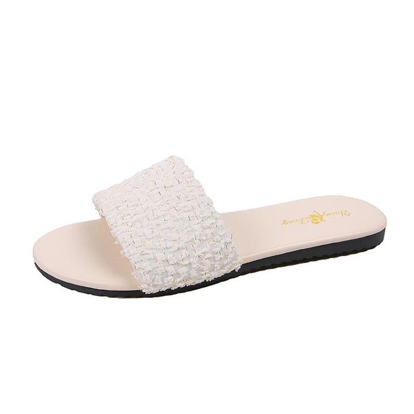 slippers summer casual women's fashion simple solid color open-toed flat bottom outdoor home all-match elegant, Black
slippers summer casual women's fashion simple solid color open-toed flat bottom outdoor home all-match elegant, Black