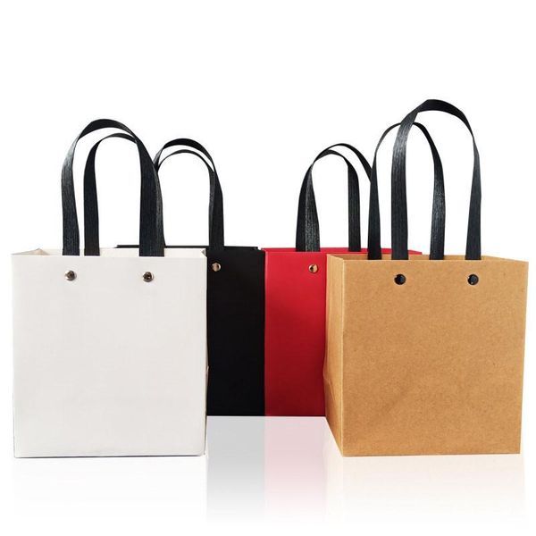 gift wrap 5/10/20/30pcs kraft paper bag for business party creative small size rivet black white paperboard portable shopping bags
gift wrap 5/10/20/30pcs kraft paper bag for business party creative small size rivet black white paperboard portable shopping bags