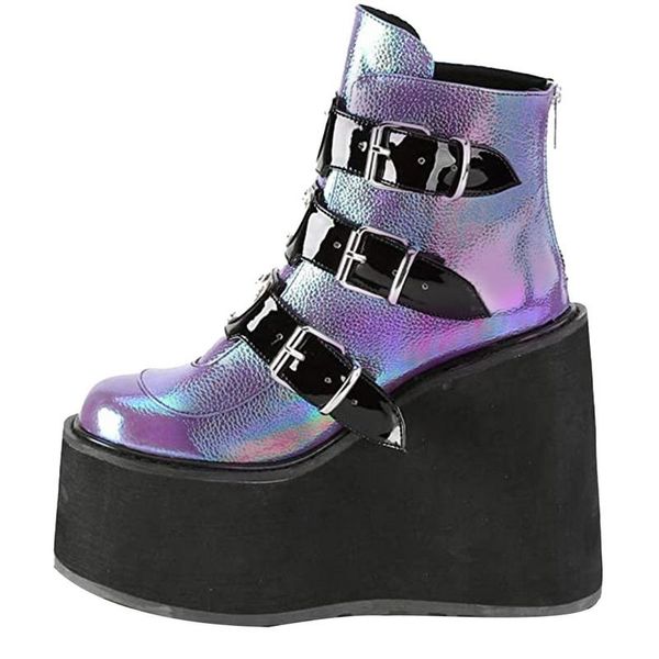 boots litthing women winter buckle ankel punk female platform wedges high heels pu botas mujer plus size, Black
boots litthing women winter buckle ankel punk female platform wedges high heels pu botas mujer plus size, Black