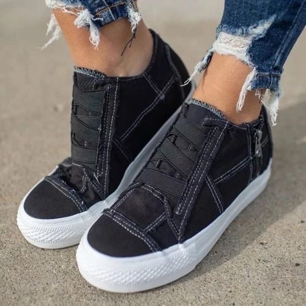 dress shoes 43 large size 2021 spring elastic band canvas platform casual stitching single female summer, Black
dress shoes 43 large size 2021 spring elastic band canvas platform casual stitching single female summer, Black