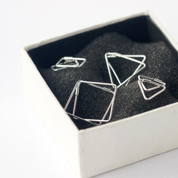 hoop & huggie 925 sterling silver 1.2cm / 1.8cm square triangle earrings for women lady trendy jewelry gifts, Golden;silver
hoop & huggie 925 sterling silver 1.2cm / 1.8cm square triangle earrings for women lady trendy jewelry gifts, Golden;silver