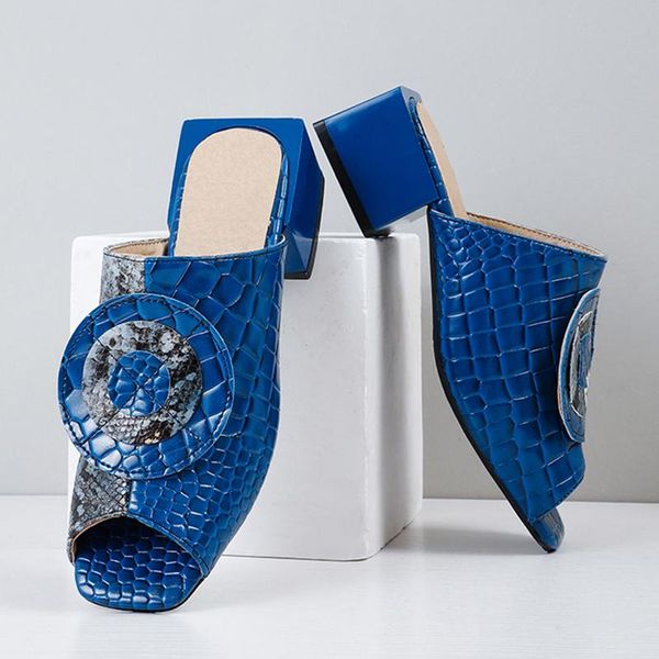 summer luxury women blue yellow low heels slippers mules designer peep toe block high slides snakeskin big size shoes, Black
summer luxury women blue yellow low heels slippers mules designer peep toe block high slides snakeskin big size shoes, Black