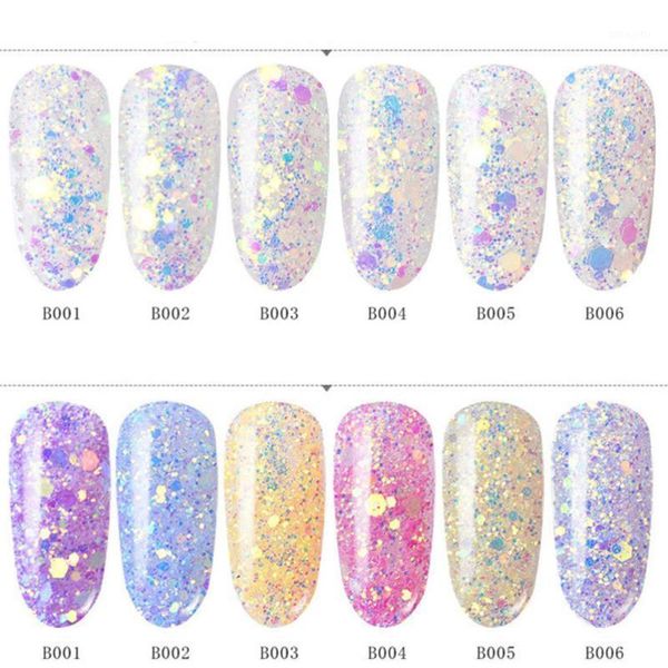 6pcs nail powder shiny sequins multicolor art accessories tip for salon1, Silver;gold
6pcs nail powder shiny sequins multicolor art accessories tip for salon1, Silver;gold