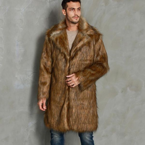 men's fur & faux feitong winter cardigan blazer long section men coat business casual leather jacket fleece warm thick fake coa, Black
men's fur & faux feitong winter cardigan blazer long section men coat business casual leather jacket fleece warm thick fake coa, Black