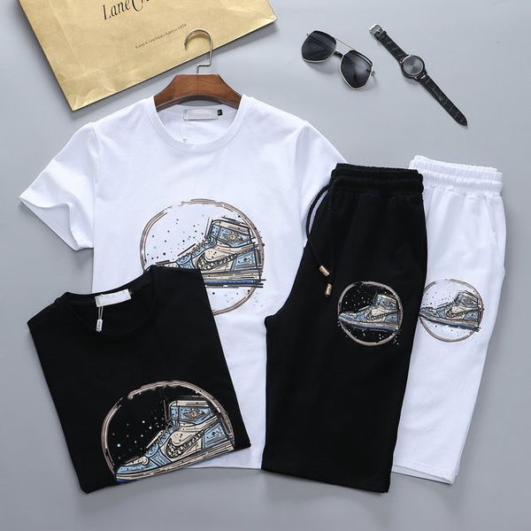 2021 fashion casual suit summer short sleeve shorts ice silk sports two-piece set logo handsome men's wear m-3xl#06, White;black
2021 fashion casual suit summer short sleeve shorts ice silk sports two-piece set logo handsome men's wear m-3xl#06, White;black