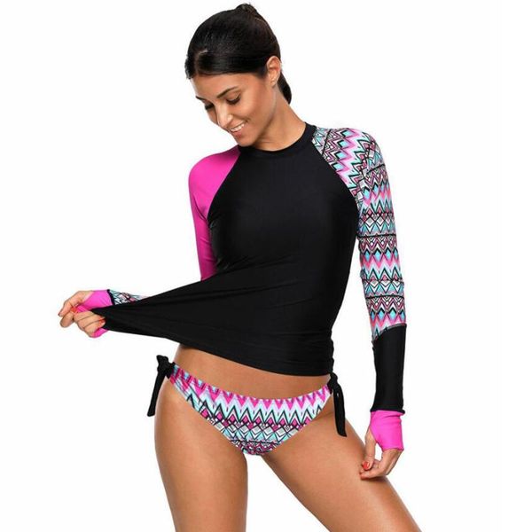 one-piece suits surfingsuit splicing plus size swimwear contrast rosy detail long sleeve tankini swimsuit women bathing monokini xl
one-piece suits surfingsuit splicing plus size swimwear contrast rosy detail long sleeve tankini swimsuit women bathing monokini xl