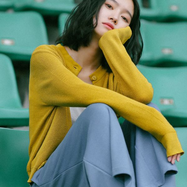 knits autumn winter women knitwear cardigans casual o-neck female long sleeve bottom short kintted sweater cardigan pull femme kn9s, White
knits autumn winter women knitwear cardigans casual o-neck female long sleeve bottom short kintted sweater cardigan pull femme kn9s, White