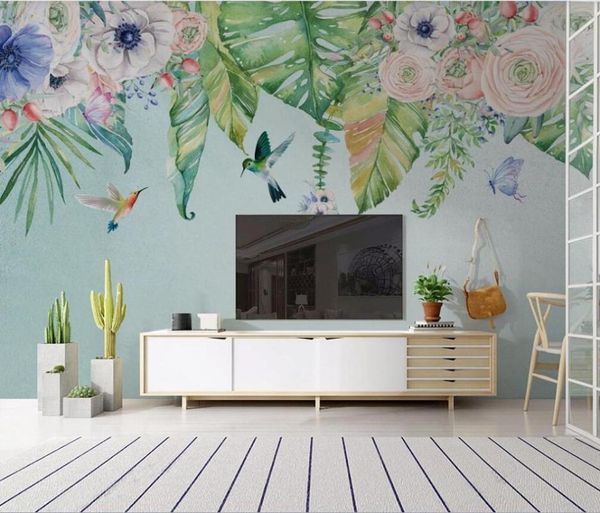 wallpapers xue su custom large murals / nordic small fresh hand-painted tropical plants flowers background wall covering
wallpapers xue su custom large murals / nordic small fresh hand-painted tropical plants flowers background wall covering