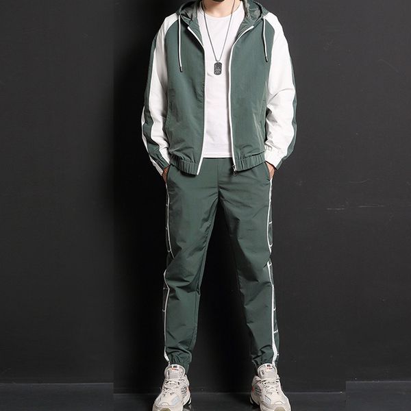 men's tracksuits men casual sets zipper patchwork mens hip hop streetwear suit male jacket and pants clothing 58mi, Gray
men's tracksuits men casual sets zipper patchwork mens hip hop streetwear suit male jacket and pants clothing 58mi, Gray