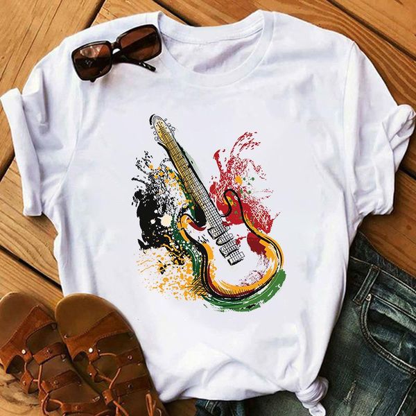 women's t-shirt beautiful guitar printing tshirt women harajuku streetwear hip hop camisetas short sleeve graphic tees femme, White
women's t-shirt beautiful guitar printing tshirt women harajuku streetwear hip hop camisetas short sleeve graphic tees femme, White