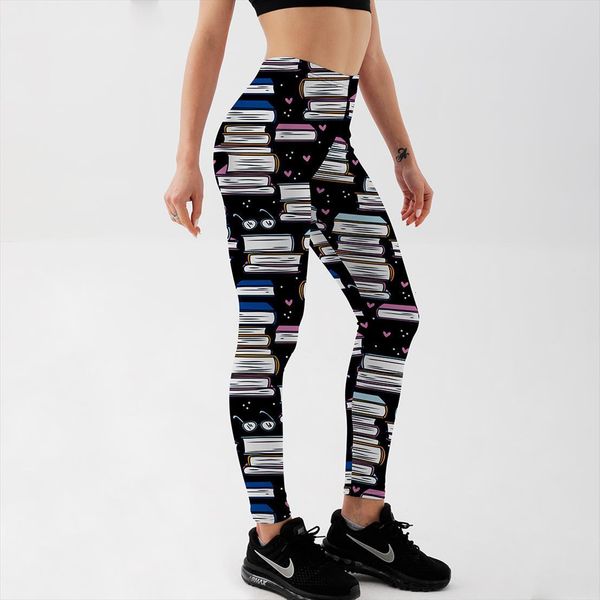 fashion workout fitness casual pants women legging trousers books printed high waist s xxxxl, Black
fashion workout fitness casual pants women legging trousers books printed high waist s xxxxl, Black