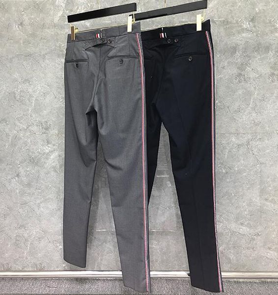 pants fashion tb thom brand cropped men casual suit pants men's business striped spring and autumn formal trousers, Black
pants fashion tb thom brand cropped men casual suit pants men's business striped spring and autumn formal trousers, Black