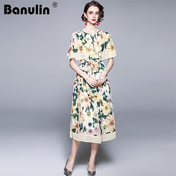 banulin summer fashion runway boho dress women's short bating sleeve floral print elegant sashes party chiffon 210603, Black;gray
banulin summer fashion runway boho dress women's short bating sleeve floral print elegant sashes party chiffon 210603, Black;gray