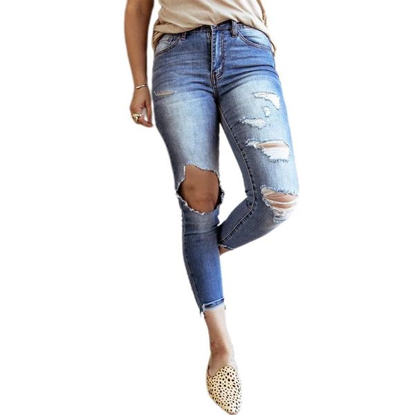 women's jeans fashion women skinny ripped casual stretch button slim fit distressed holes denim pants ladies, Blue
women's jeans fashion women skinny ripped casual stretch button slim fit distressed holes denim pants ladies, Blue