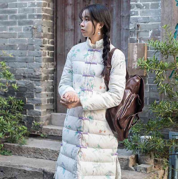 women's down & parkas fashionable white travelling art retro duck down jacket women's middle long winter chinese style thickened w, Black
women's down & parkas fashionable white travelling art retro duck down jacket women's middle long winter chinese style thickened w, Black